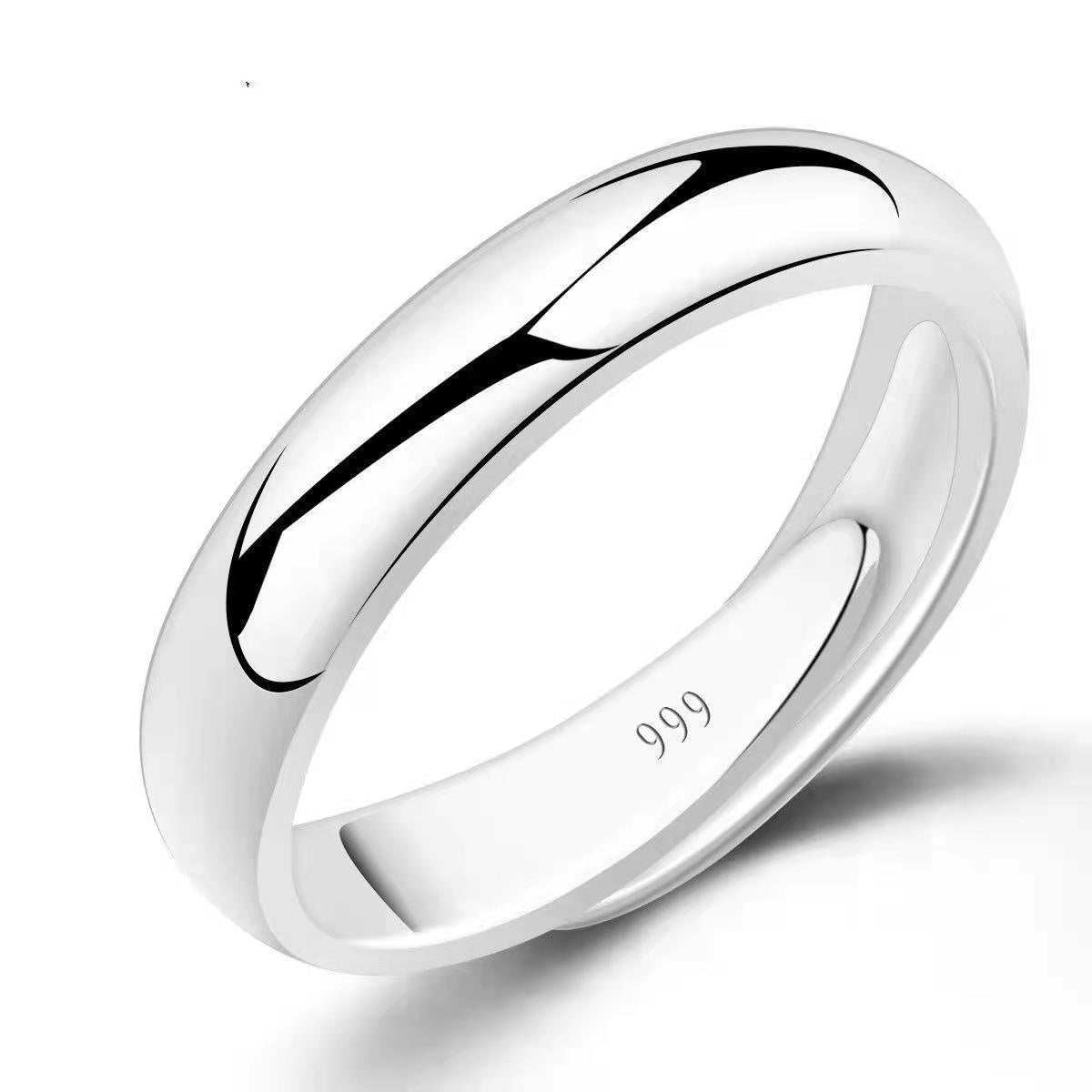 Silver Plated Ring Smooth Opening Accessories Gold Plated
