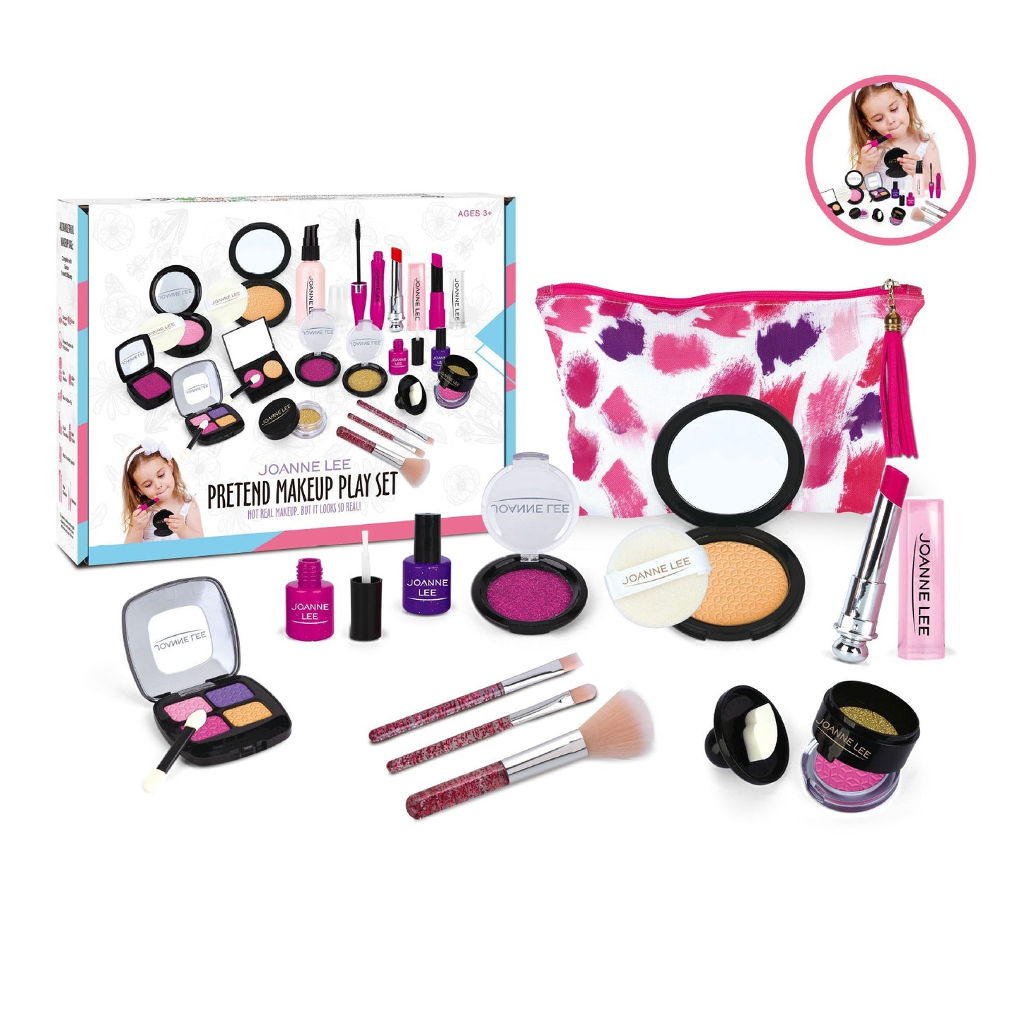 Play House Children's Cosmetics Toy Girl Simulation Makeup Ornament Handbag Set