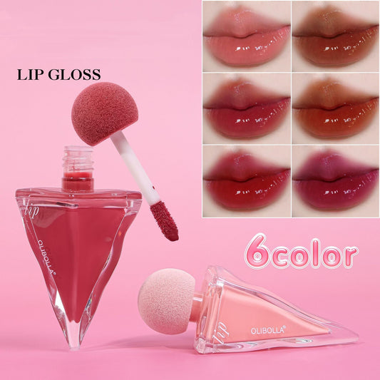 Glossy Mirror Triangle Bottle Lipstick