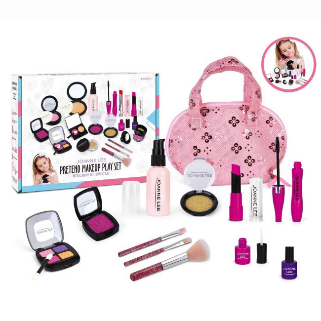 Play House Children's Cosmetics Toy Girl Simulation Makeup Ornament Handbag Set