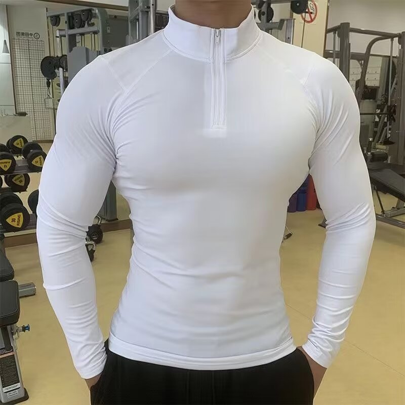 Quick-drying Long-sleeved Men's Workout Elastic T-shirt