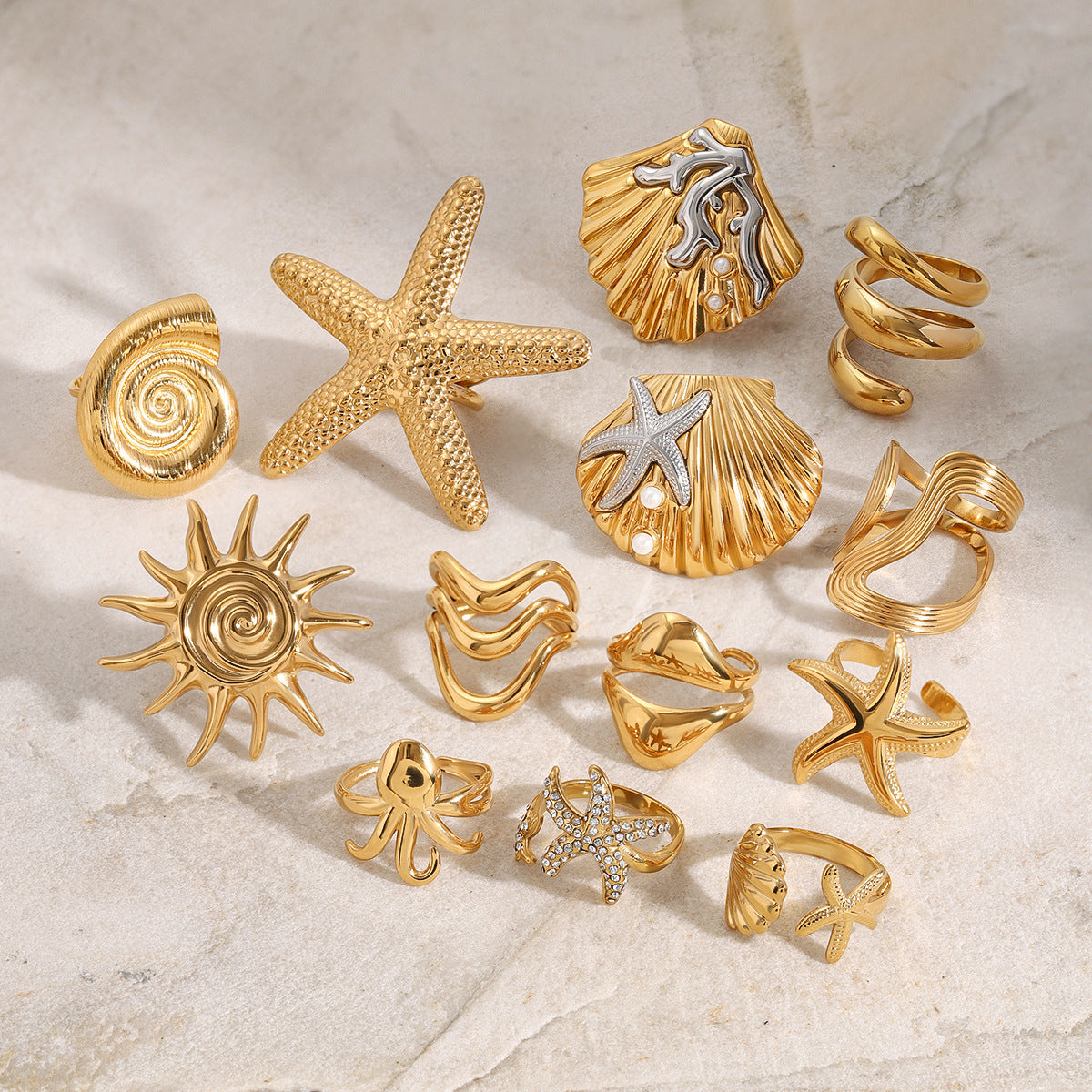 Special-interest Design Stainless Steel Jewelry Non-fading Ornament Ring