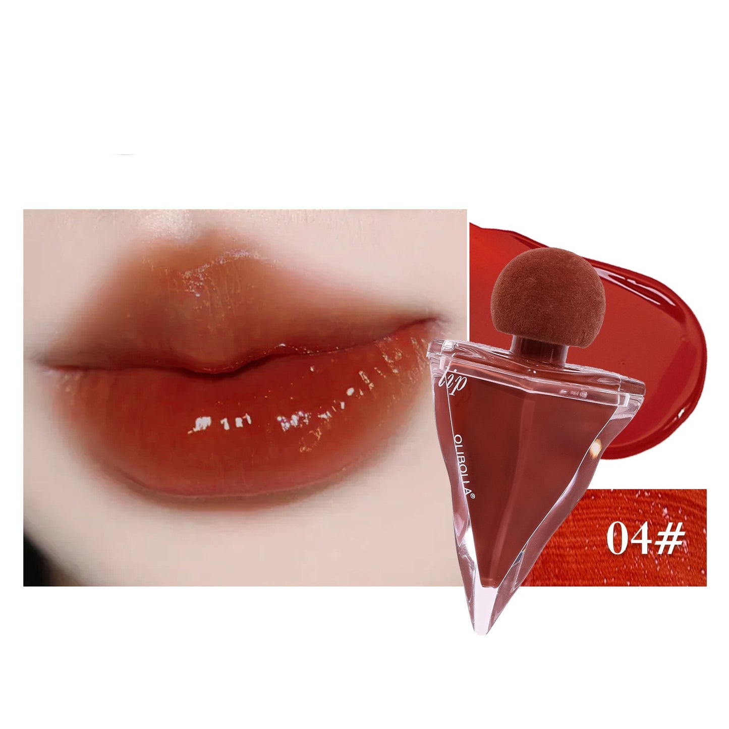 Glossy Mirror Triangle Bottle Lipstick